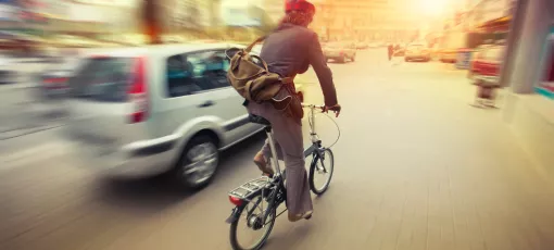 Vehicle and bike danger